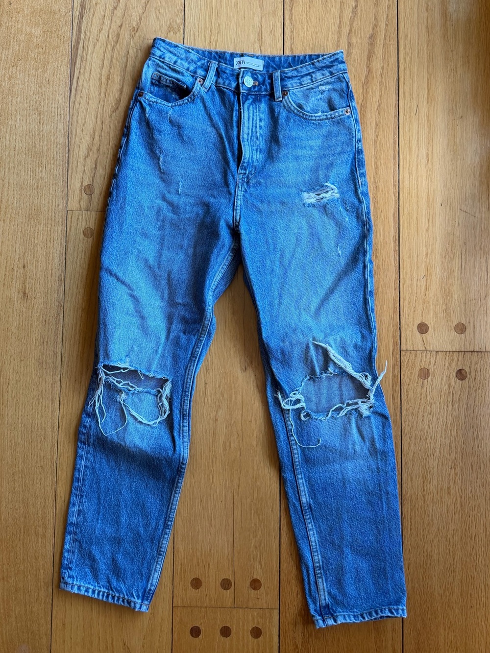Zara High-Rise Distressed Women’s Jeans Size 4